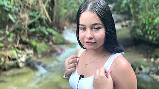 Stranger Asks Me for Help, and I Offer Her Rough Sex in Exchange for Helping Her. Outdoor Sex.!!