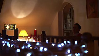 French Bombshell Fuck By Two Man In Christmas