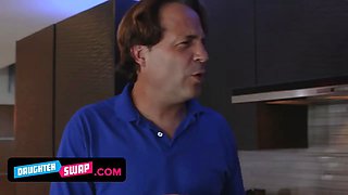 Pervert stepfathers trick their virgin teen girls