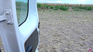 Slim German Brown Skin Latina Secretary Tricked to Outdoor Fuck by Boss