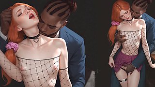 Cheating Wife Gets Creampied by Her Boss's Monster bbc - 3D Hentai Animated Porn - Mila AI