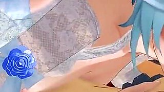 Eula and Amber Have Fun with Three Studs