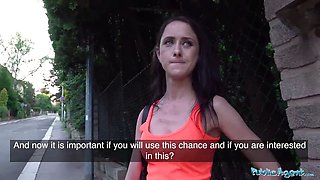 Public agent slim nymph lola ebony in public teach track bang