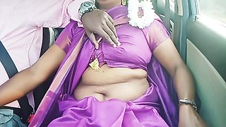 Telugu Dirty Talks, Sexy Saree Aunty With Car Driver Full Video