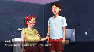 Curvy Desi Girlfriend Gets Naughty - A Summertime Saga Fantasy