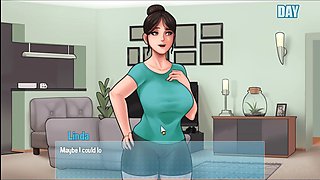 Sneaky peeks at maid bathing in mansion while nanny catches me masturbating - Part 1