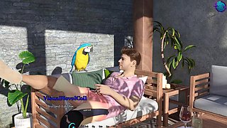 Animated mother enjoys a powerful orgasm in a 3D fantasy clip