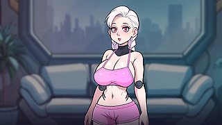 Horny babe enjoys some cartoon action with India Summers in a cute lesbian scene