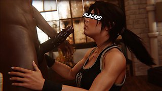 Madruga3d Lara and Her Favorite Trainer: Intense Hardcore Sex with a Massive Black Cock, Gaping Sweet Ass, and Cum
