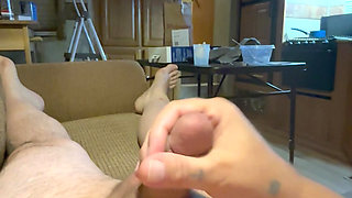 Jerking off . Needed to cum so i took matters into my own hand !!!!