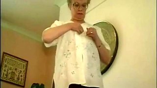 British Granny Strips Slowly