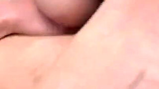 Short haired brunette gives perfect blowjob