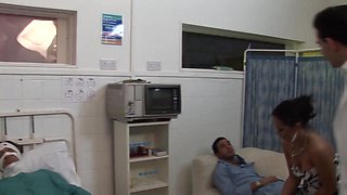 Amy Anderssen And Kaia Kane Take Care Of A Patient With A Good Suck And Fuck