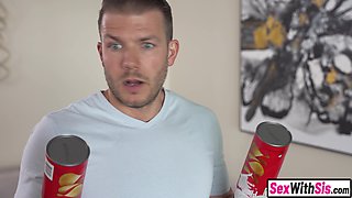 Hottie coed stepsis fucks stuck stepbro
