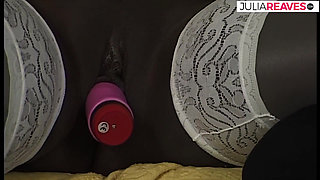 Dark-skinned Girl Fucks Beautiful Dildos