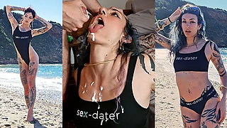 Influencer Fake Photoshoot Ends with Lots of Squirt and a Huge Load of Cum En...