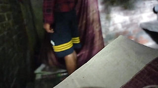 Village girls were secretly kissed by the tuition teacher when the girl went to the bathroom