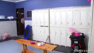 Pantie sniffer gets caught in the girl's locker room