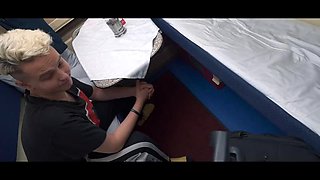 HUNT4K. Russian stranger found a juicy pussy in the train and fucked her roughly