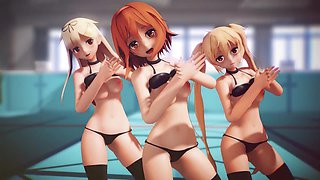 Mmd R-18 Anime Girls Sexy Dancing Clip 261