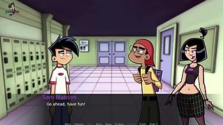 Danny Phantom MILF Maddie Hugs Big Boobs & Thicc Thighs - Amity Park Part 33