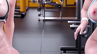 Apocalust V0.09 - Big Ass Blonde Stepmom Has Threesome with 18yo Stepson & Her Busty Redhead MILF Friend in Public Gym - Part 18