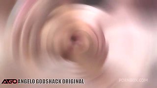 Chloe Heart FIRST Double anal! Hardcore gangbang