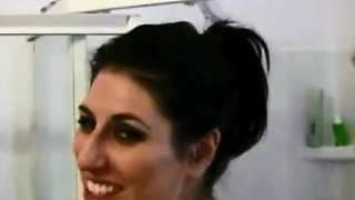 Big-Ass Brunette MILF Fucked in the Shower