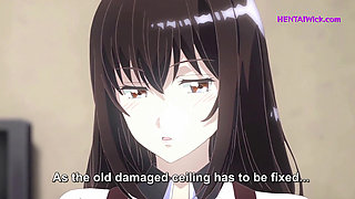 Dripping Hairy Pussy and Bouncy Tits Begging for Cum - Anime Hentai(Eng Sub)