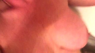 Redheaded amateur MILF with a sex toy on webcam show