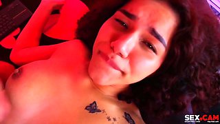 Deepthroat Show And Cumshot On My Wife's Face - Petite Deepthroat