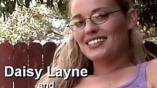 Daisy Layne learns to deepthroat outdoors