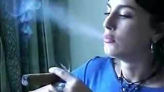 Incredible homemade Smoking, Brunette sex video