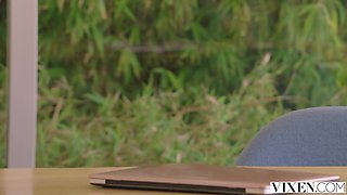 Barbie girl Alex Grey was fucked by her boss in a sensual way