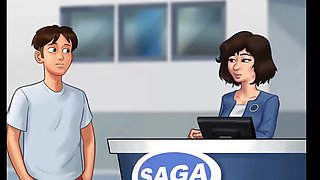 Raunchy stepmom gets down at the car dealership in summertime saga