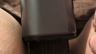 Using Massage-Gun, Giving orgasms, squirting ,makes her go crazy.