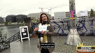 German chubby mommy sucking in public place before POV PORN fu