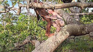 Girl Has Her First Outing To Satisfy Her Boyfriend And Got Her Ass Torn Apart