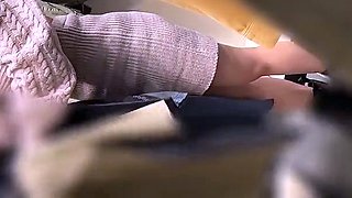 Cute amateur asian web cam girl playing with her toy