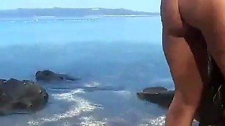 Beautiful MILF Squirt on the Beach