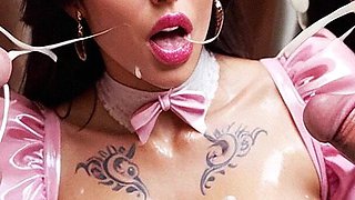 Housemaid Anna and Jake Sex in Hotel. Brunette Curvy Woman with Big Tits, Big Dick, Creampie, Cumshot, Gangbang, Bukkake