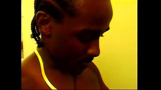 Black Chick Has an Interracial Threesome in the Toilet