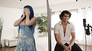Adorable Jewelz Blu and Zane Walker - face sitting scene - Bellesa Films