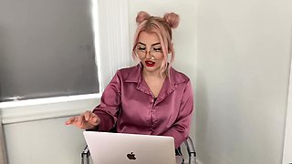 Cute bae in glasses commeting small dick