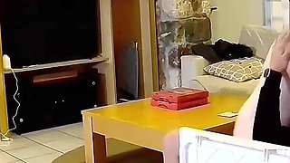 Stunning Looking Wife Gets Fucked by the Delivery Guy While Alone at Home, Surveillance Camera Records Wife and Delivery Guy