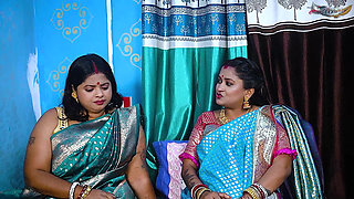 Two Desi Mallu Bhabhi Hardcore Threesome Sex with Home Servant When They Were Alone at Home Full Movie ( Hindi Audio )