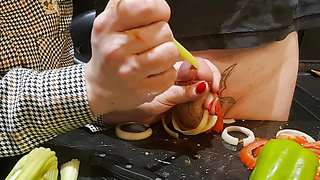 CBT. Extreme Dick and Urethral Torment in the Kitchen! Cooking Cock 2. Episode 23. Full.