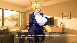 A Cuckold Blowjob with Bwc - Nyatorase Cartoon Cucky Porn Game #5