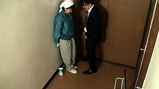 Japanese teen blowjob with creamy mustache