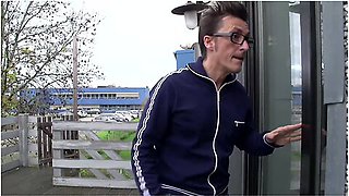 Sexy Housewife Milf Masturbates With Vegetable And Fucks A Big Cock In The Kitchen